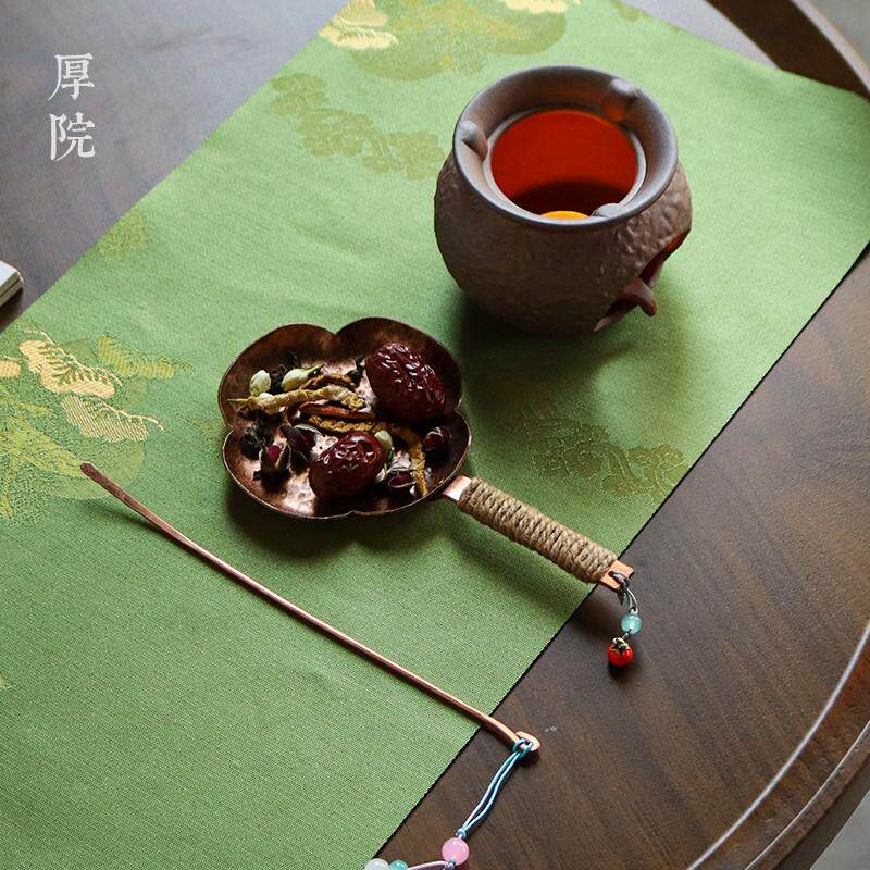 厚院【官念】岩泥粗陶烤茶炉蜡烛温煮茶紫铜提香器雪松咖啡香薰炉