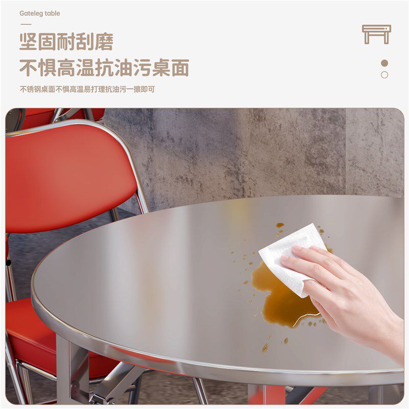 下沉式火锅桌电磁炉一体商用地锅鸡贵州烙锅烤肉外摆不锈钢折叠桌