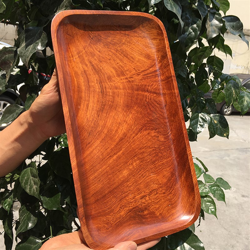 花梨木茶盘果盘客厅红木方盘大果紫檀托盘点心盘实木长方形微瑕疵