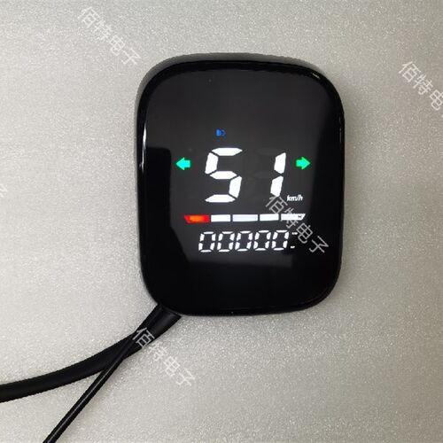 改装电动车仪表LED彩屏适用於深远G05仪表48-60-72通用实时电压