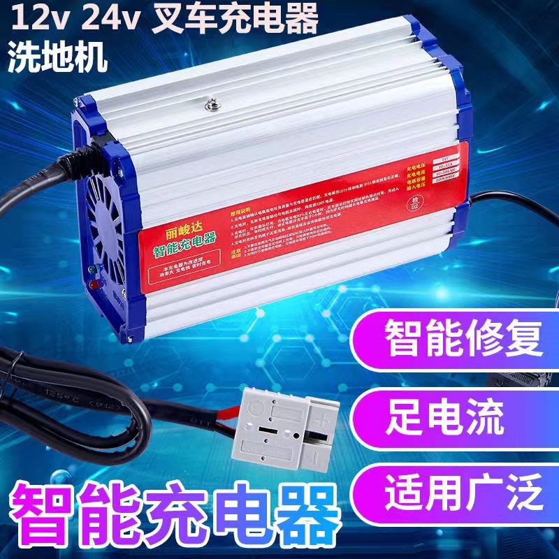 24V30A电动叉车电瓶充电器60V15A12V10A洗地机堆高车铅酸充电器