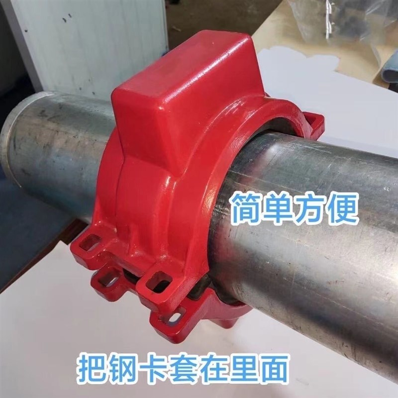 消防专用哈夫节弯头管卡堵漏器球墨铸铁消防管道管件堵漏器