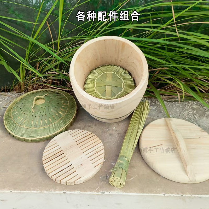 【整树挖空】蒸饭木桶木蒸子杉木香椿木木桶整木饭甑子正子木饭桶