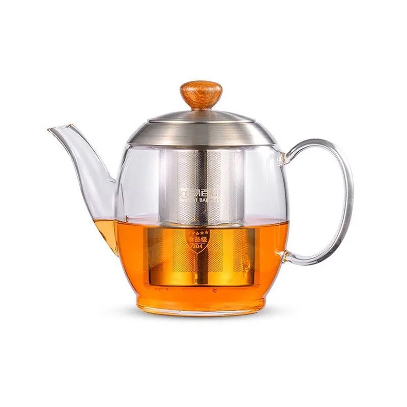 耐热玻璃小茶壶耐高温加厚过滤泡茶壶家用冲茶功夫红茶花茶壶茶具