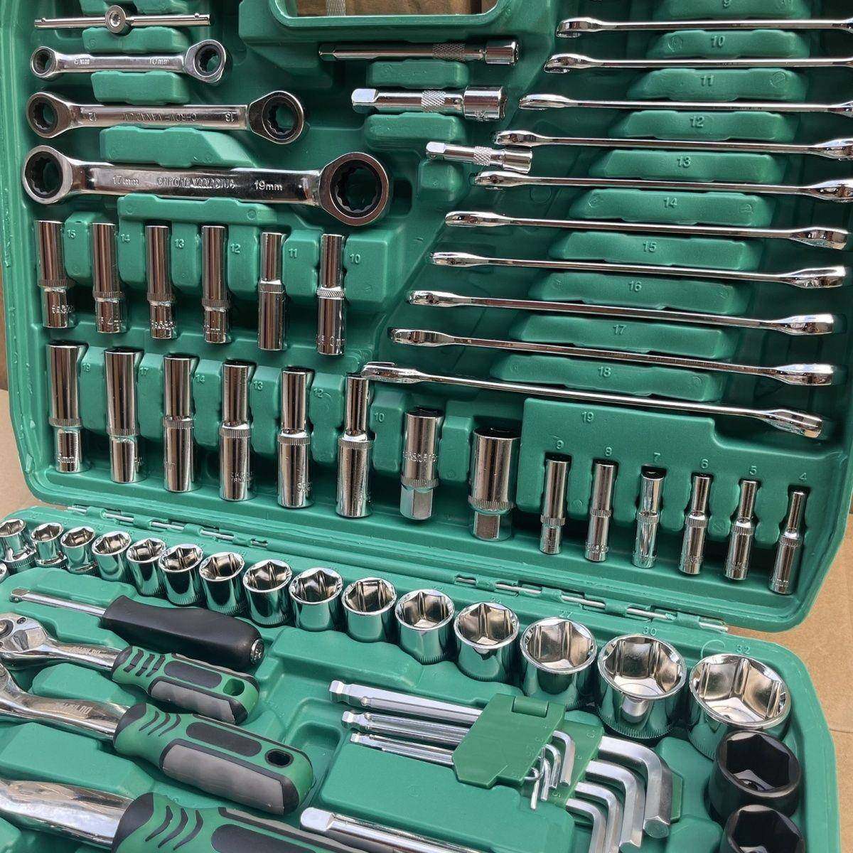 121件套汽修工具套装套筒扳手组合工具维修工具修车工具汽车修理