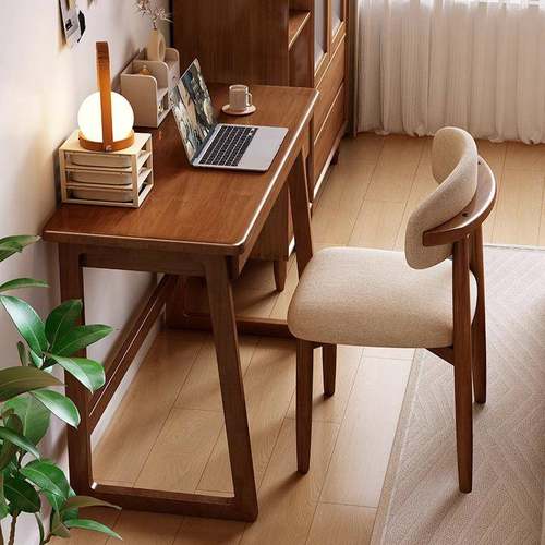 实木书桌45cm宽窄桌子小户型学生家用学习桌卧室简易电脑桌办公桌