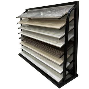 展示各种材料实木人造英石瓷片楼梯梯级金属陈列架样品展示架