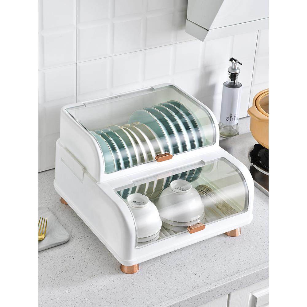 厨房双层碗架碗筷收纳盒塑料带盖装碟盘沥水碗架家用,鲜花速递/花卉仿真/绿植园艺,割草机/草坪机,淘宝优惠券,粉丝福利购,淘宝优惠卷