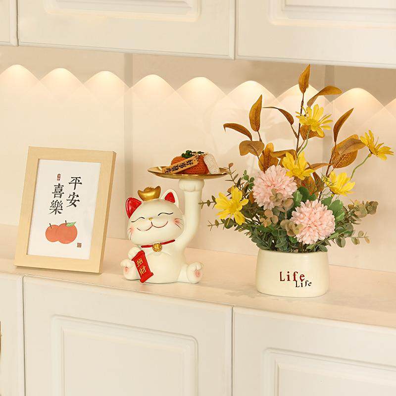 轻奢玄关柜高档摆件家居装饰品客厅进门口餐边柜电视柜装饰品摆设,鲜花速递/花卉仿真/绿植园艺,割草机/草坪机,淘宝优惠券,粉丝福利购,淘宝优惠卷