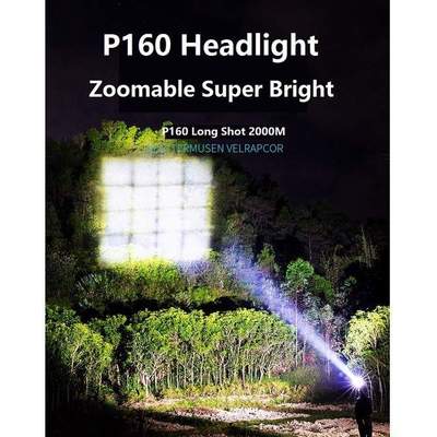 High-power headlights USB charging highlighting zoom
