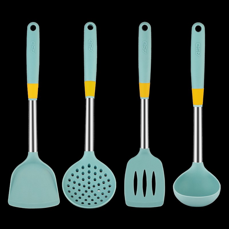 爱仕达硅胶铲不粘锅专用铲家用炒菜耐高I温大小号汤勺铲子厨具锅