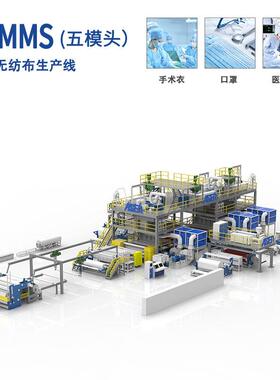SMS/SMMS/SSMMS/新设计工厂供应熔喷无纺布制造机smms无纺布