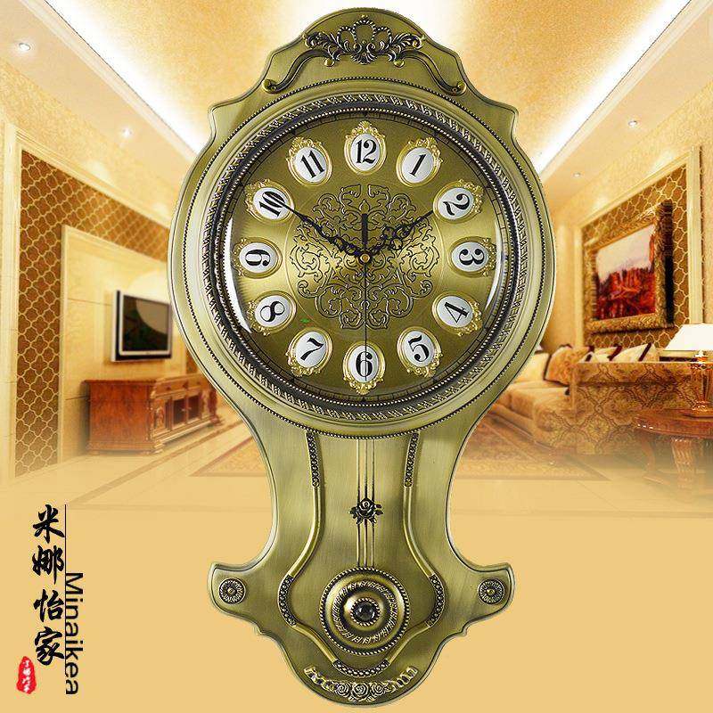 欧式仿古大号合金挂钟创意时尚客厅静音石英钟表个性摇摆时壁钟,农机/农具/农膜,其它农用工具,淘宝优惠券,粉丝福利购,淘宝优惠卷