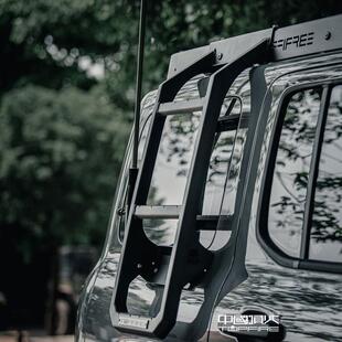 铁骑02顶火坦克300车顶行李架框风林铁骑侧爬梯改装件专用免打孔