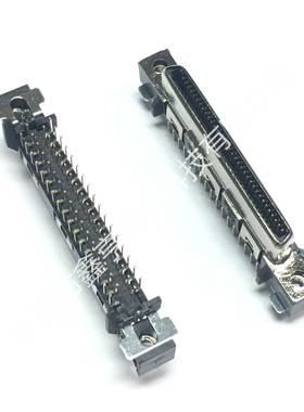 VHDCI小68P母座小68P直插母座SCSI68P连接器母座