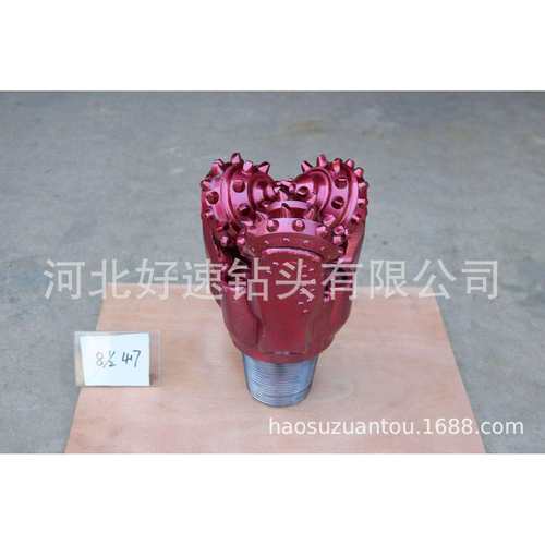 石油设备镶齿三牙轮钻头8 1/2英寸215.9mm-IADC437橡胶密封轴承