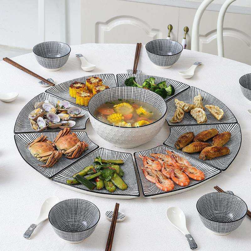 轻奢团圆餐具拼盘组合家用菜盘子年夜饭过年聚餐碗碟套装,玩具/童车/益智/积木/模型,毛绒/玩偶/公仔/布艺类玩具,淘宝优惠券,粉丝福利购,淘宝优惠卷