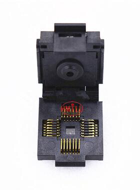 现货IC测试座LCC28镀金老化座1.27mm耐高温IC夹具 芯片烧录座