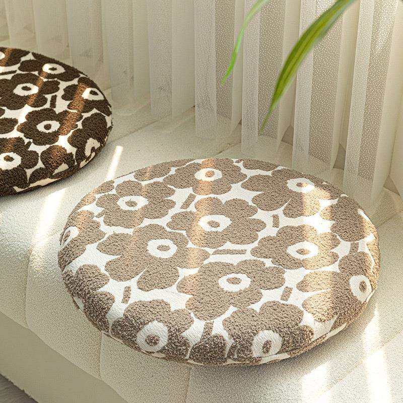 法式奶油风罂粟花坐垫客厅地毯上屁垫简约办公室椅垫久坐记忆棉,玩具/童车/益智/积木/模型,毛绒/玩偶/公仔/布艺类玩具,淘宝优惠券,粉丝福利购,淘宝优惠卷