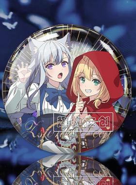 转生王女和天才千金的魔法革命x Gamers联动周边双闪镭射吧唧谷子