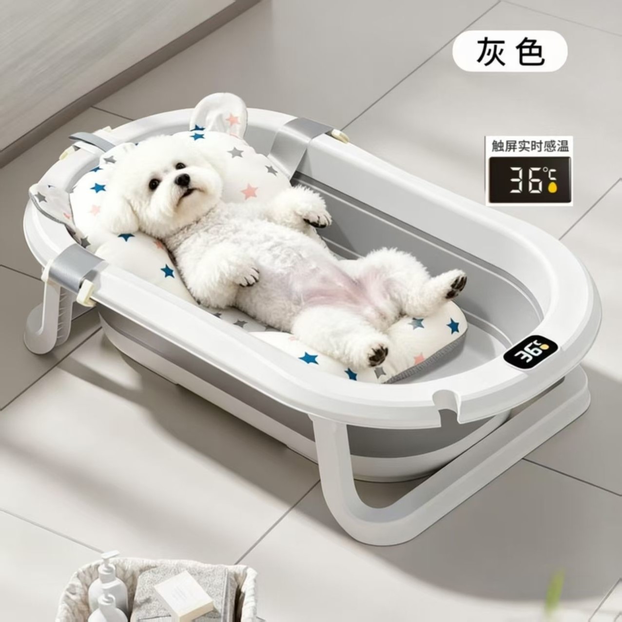 宠物狗狗洗澡盆可折叠泰迪浴盆比熊小型犬专用浴缸猫咪沐浴猫砂盆