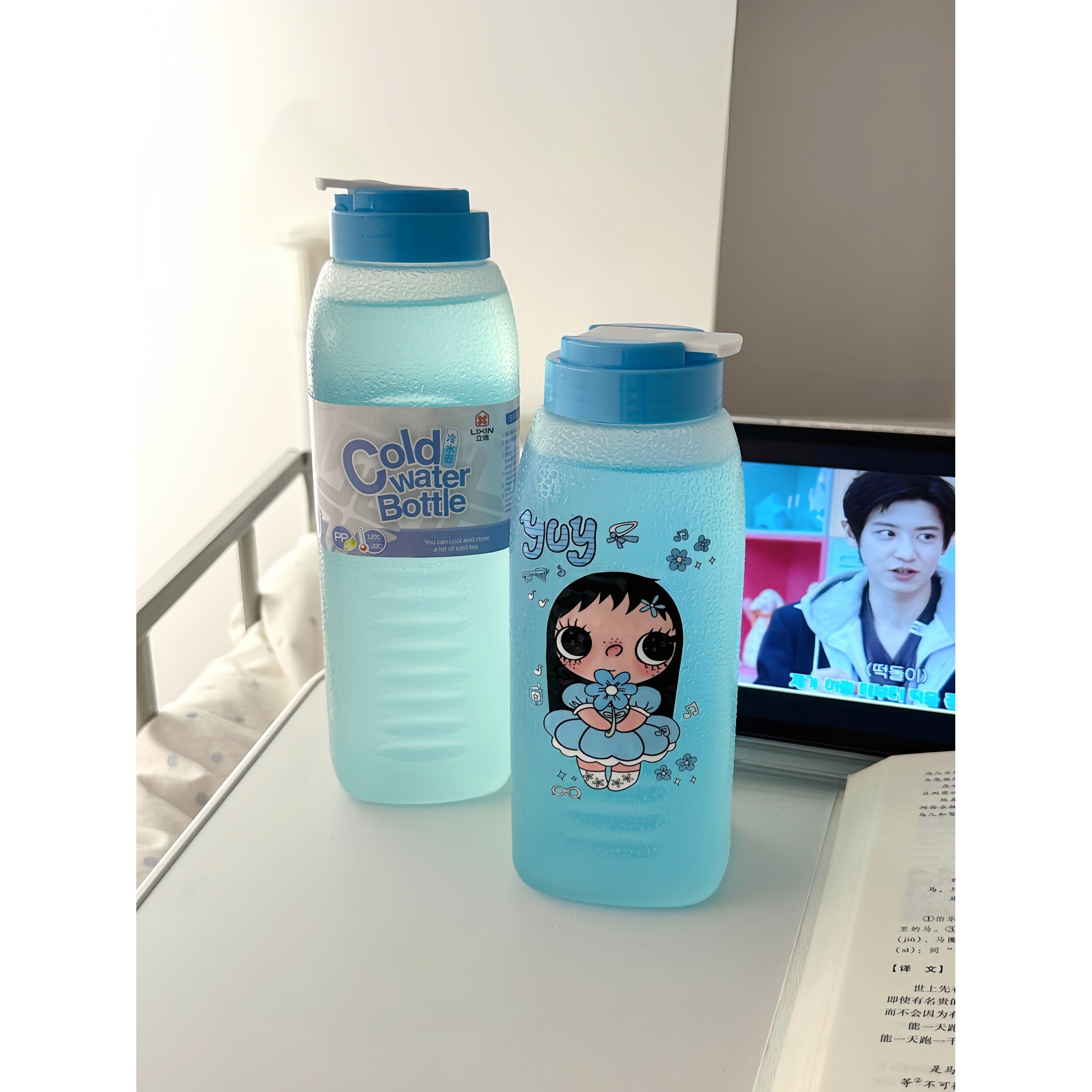 骗水神器!大容量水杯便携式耐高温食品级宿舍学生备考泡茶冷泡杯