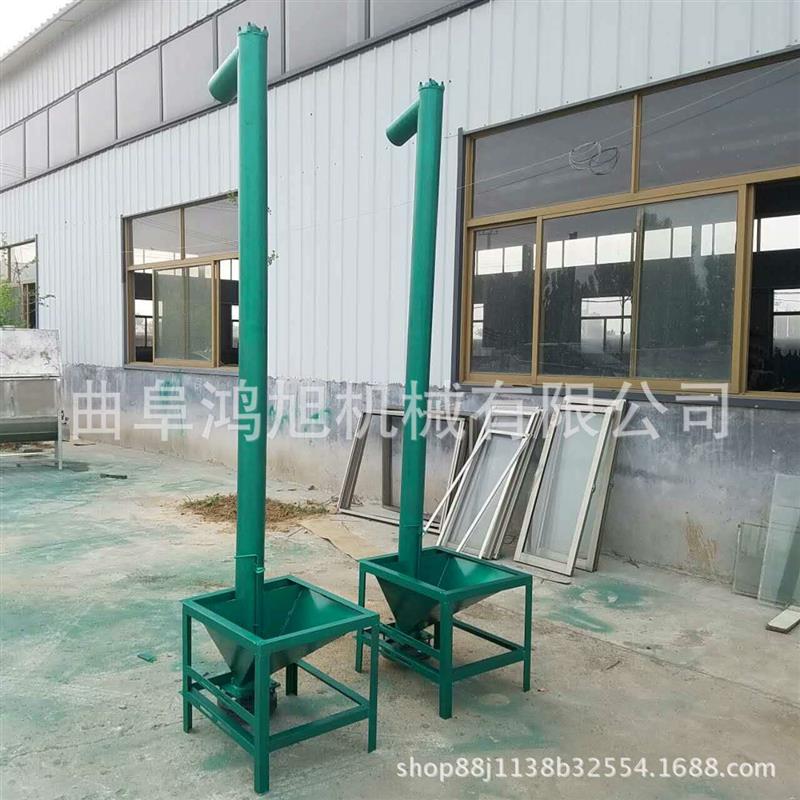 豆子豆粉螺旋提升机 糯米输送上料设备 花生垂直碳钢管式给料机