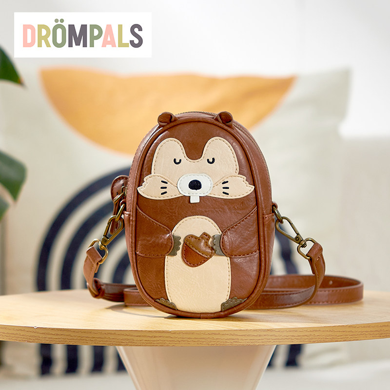 DROMPALS德仑帕司 斜挎包旅行时尚潮品潮人必备送礼佳品-松鼠mini