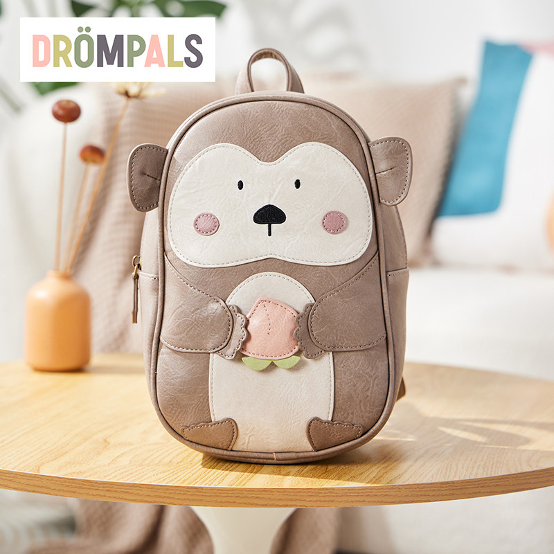 DROMPALS德仑帕司 儿童背包幼儿园书包潮娃必备设计师品牌-猴子