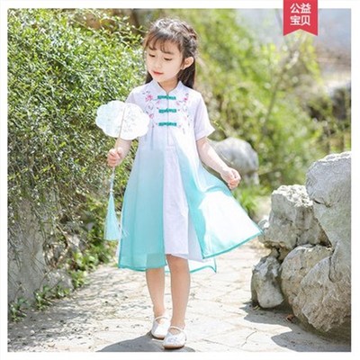 现货六一儿童演出服男童幼儿园大合唱服中国风古装汉服小学生表演