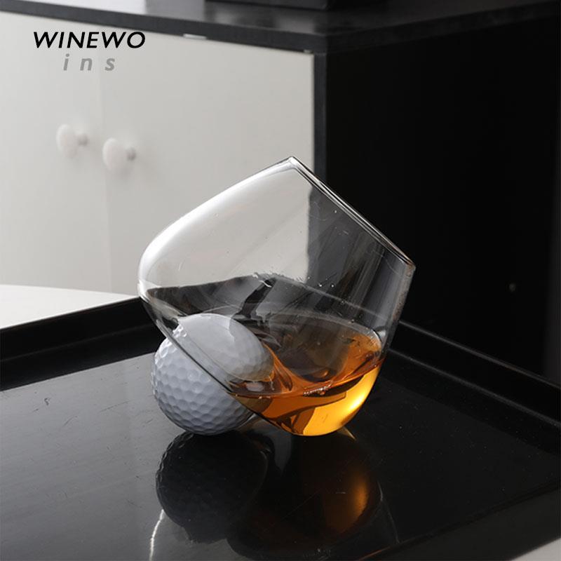 一杆进洞 高尔夫球杯 出口限定威士忌杯 洋酒杯中古啤酒杯vintage