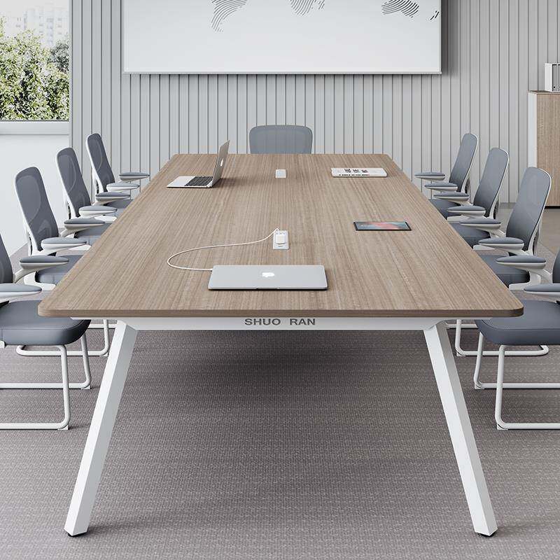 办公会议桌长桌简约现代会议室洽谈桌椅组合大小型会客桌子工作台