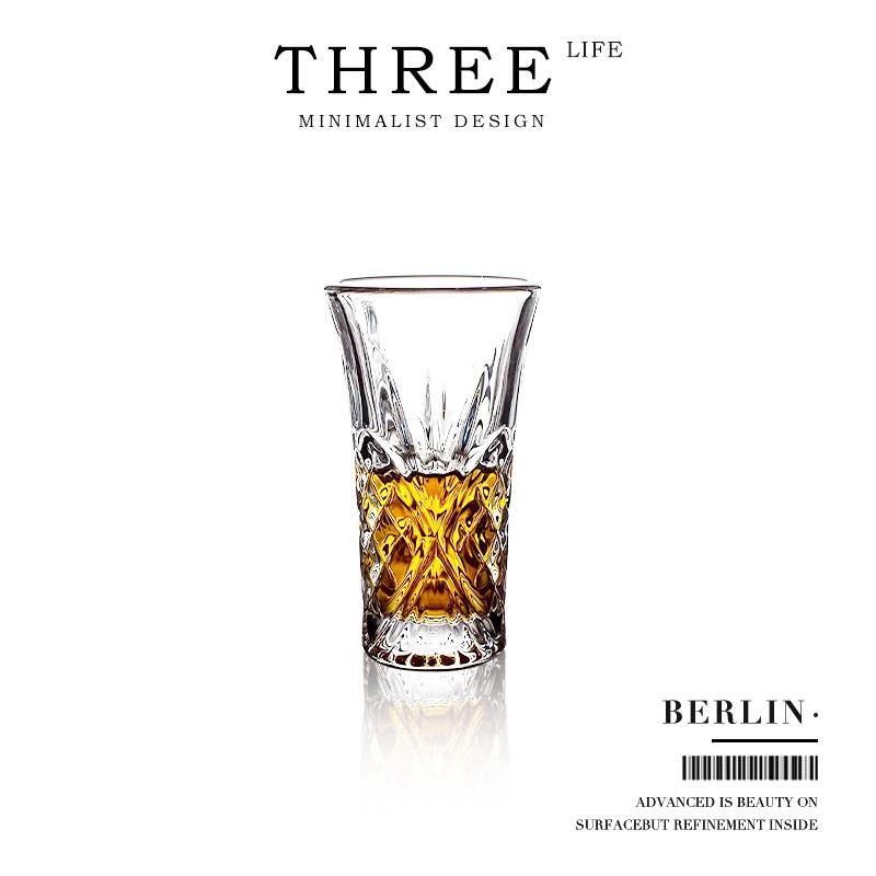 Tlife·Berlin·酒具白酒杯剑花直身无铅玻璃威士忌烈酒杯 | 柏林