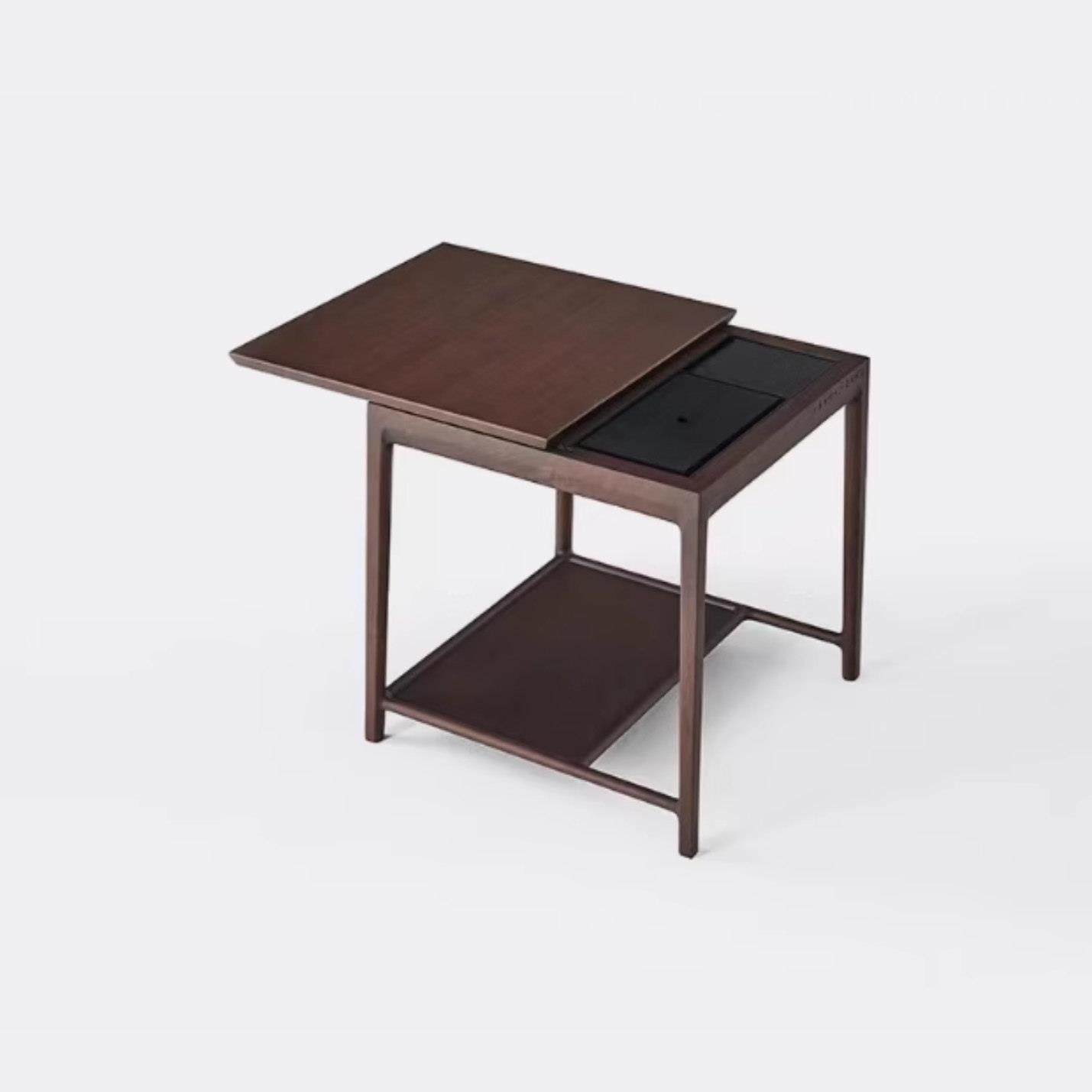 SHANGXIA上下天地茶桌椅组合黑胡桃木小茶桌会客桌椅中古风两人桌,住宅家具,家用茶台/茶桌,淘宝优惠券,粉丝福利购,淘宝优惠卷