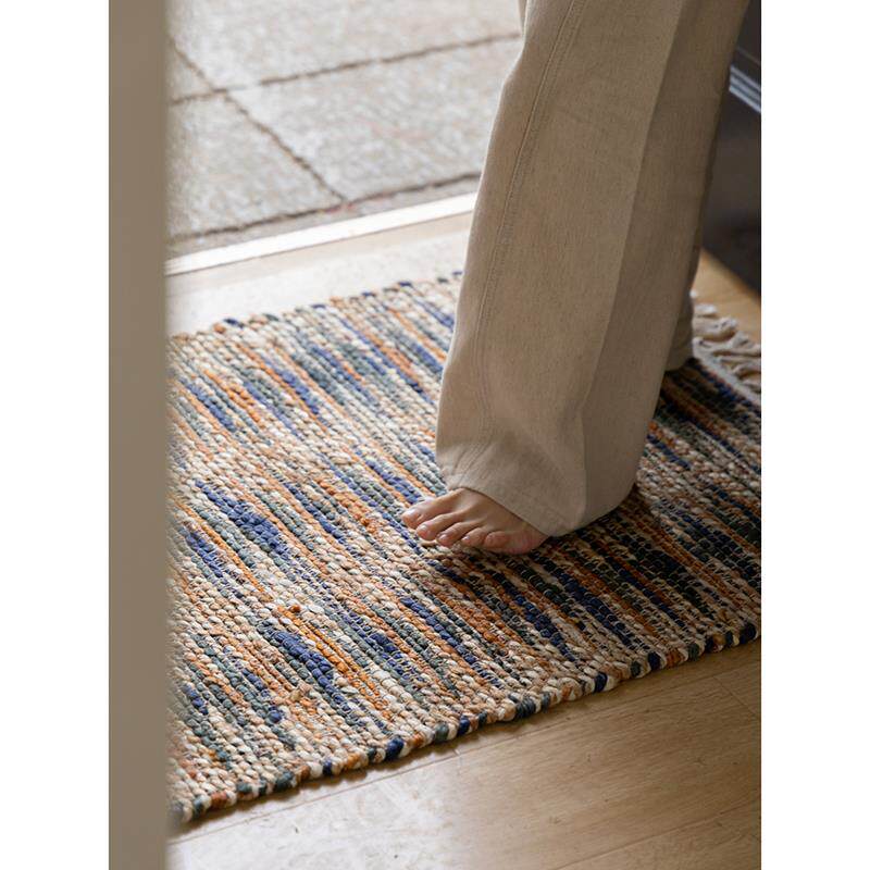 若奈地毯 印尼舶来|2.0手织黄麻多彩植染入门毯编织玄关卧室书房