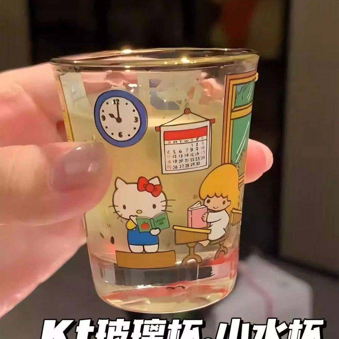 加厚迷你玻璃杯子茶牛奶咖啡酒水小众高颜值烧酒白酒小酌创意杯子