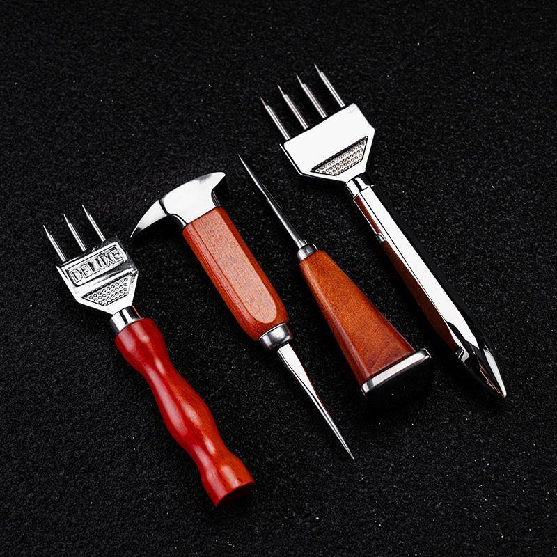 酒吧调酒师专业凿冰器三叉冰锥开冰器调酒三头日式冰锥圆冰球器