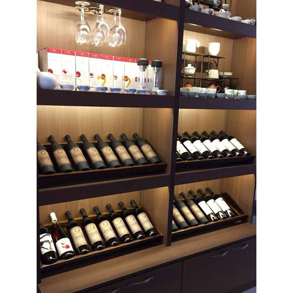 创意红酒架摆件实木红酒展示架高档家用葡萄酒架斜放酒瓶收纳托架