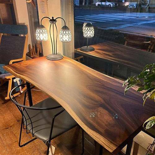 南美胡桃木大板茶桌实木书桌老板桌办公桌茶台原木雨木餐桌1.8米