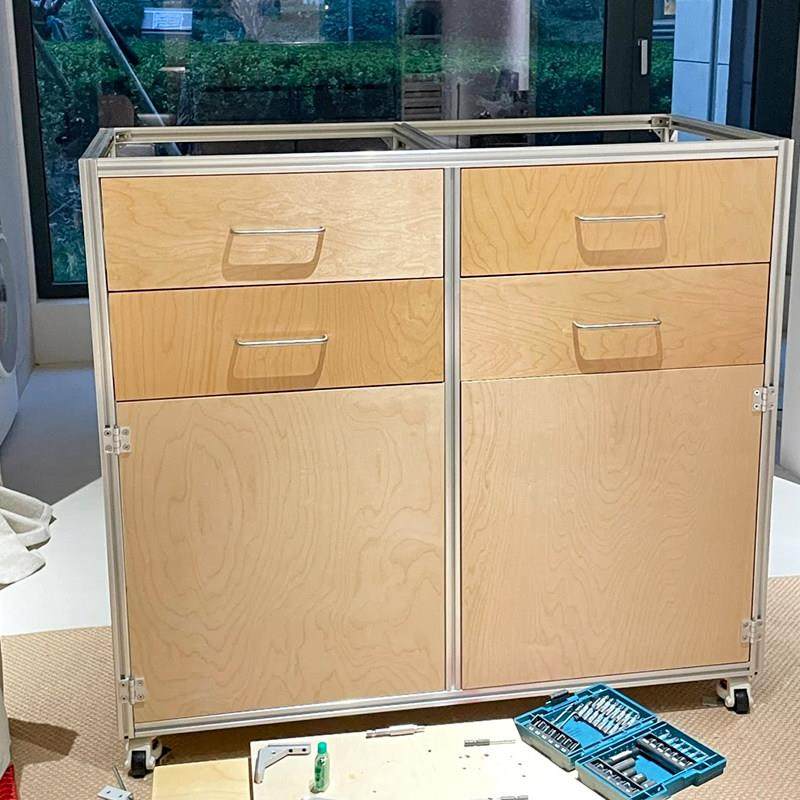 铝挤型材料桦木海洋板餐柜客厅收纳柜多功能柜子收纳柜家用置物柜,住宅家具,餐边柜,淘宝优惠券,粉丝福利购,淘宝优惠卷