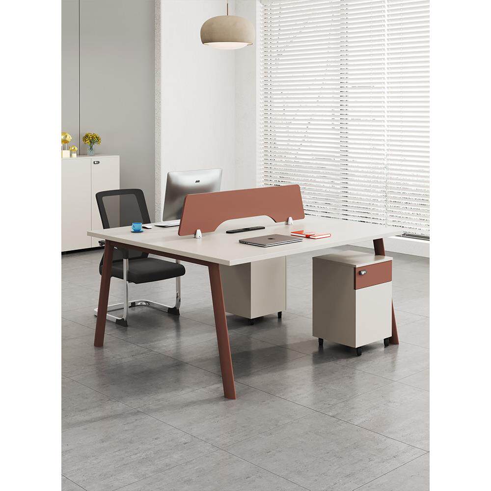 上海办公家具简约现代时尚员工桌4人屏风职员办公桌组合工作位