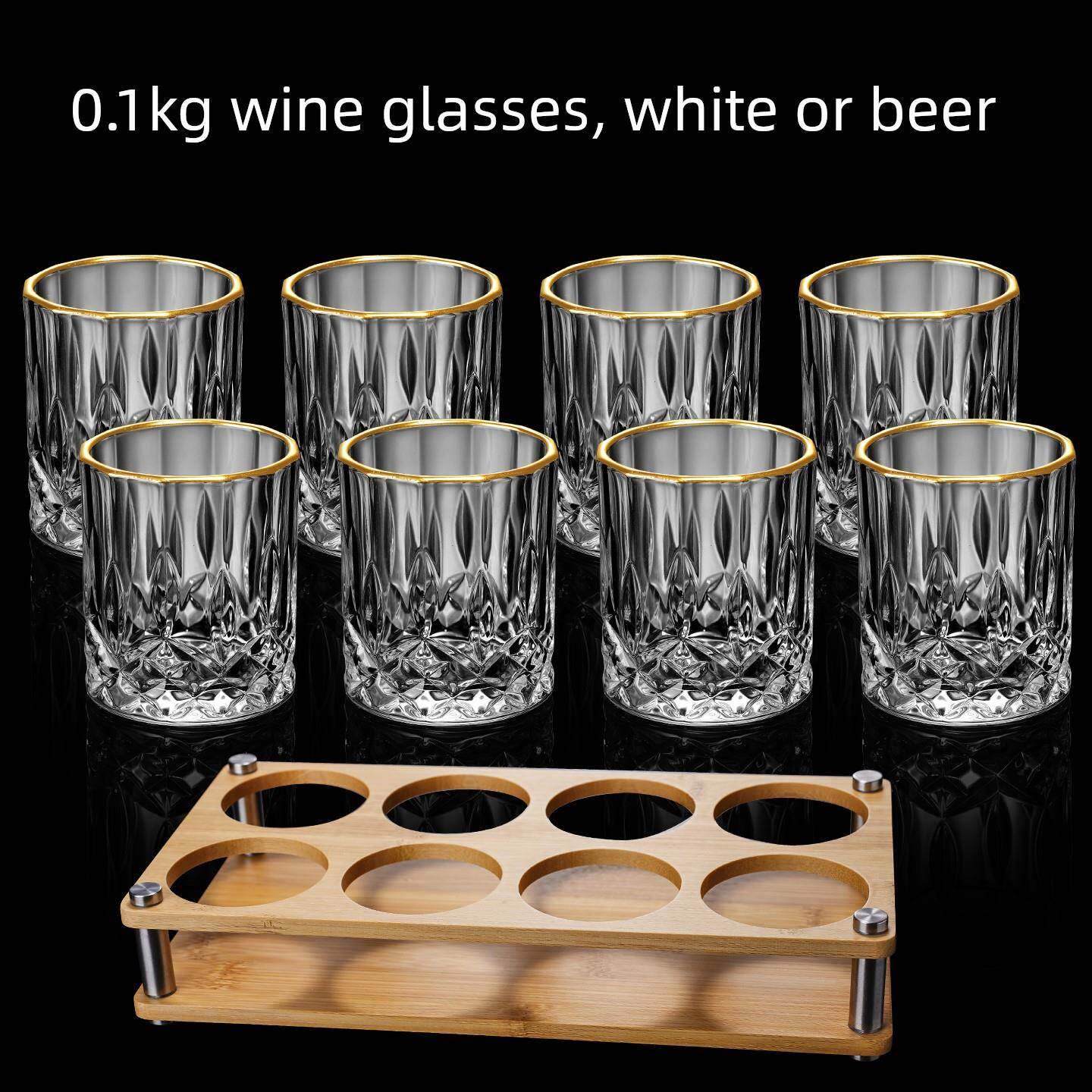 厚底烈酒杯二两白酒杯套装喝酒杯子小号玻璃啤酒杯商用家用小酒杯