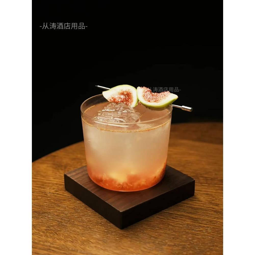日式超薄玻璃杯阔口杯鸡尾酒杯特调咖啡杯威士忌杯烈酒杯调酒杯子