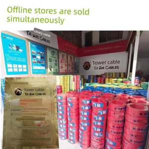 塔牌电线BVR软芯多股国标金杯电工成都1.5/2.5/4/6平方红蓝铜软线