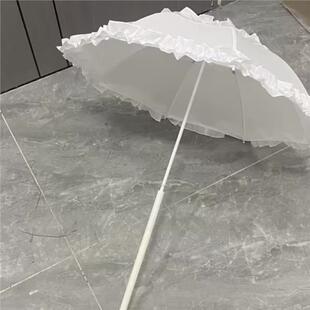 lo伞手作材料手作Lolita洋伞长直柄伞手作伞胚小物长柄伞diy道具