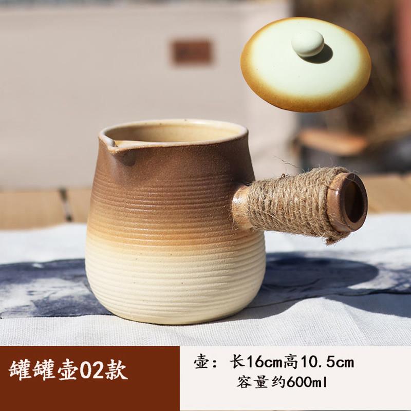 围炉煮茶家用可干烧大容量户外煮茶烤奶茶适用炭烧高温罐罐陶瓷盖