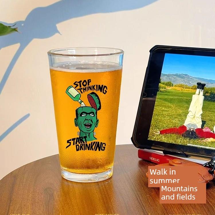 原啤酒杯，精酿啤酒杯，家用玻璃酒杯，El马克杯，威士忌马克杯