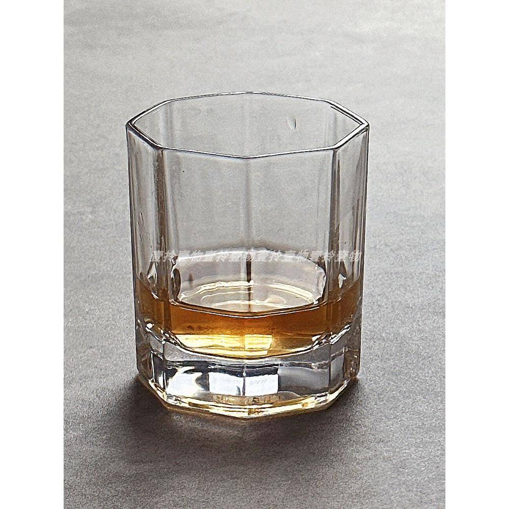 矮款八角杯古典洋酒杯简约玻璃杯透明水杯威士忌杯酒杯高级感杯子