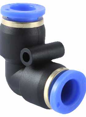 SNS神驰气动弯通快速接头气管尼龙管塑料直角快插SPV4 6 8 10