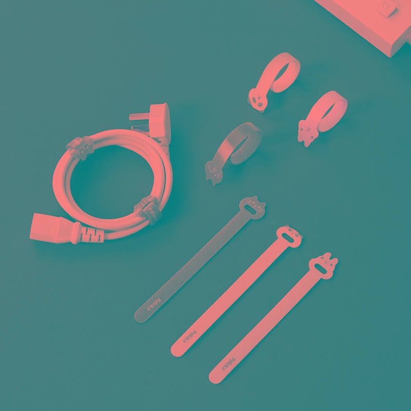 魔术贴扎带理线器数据线充电线收纳神器桌面电脑走线固定绑绕